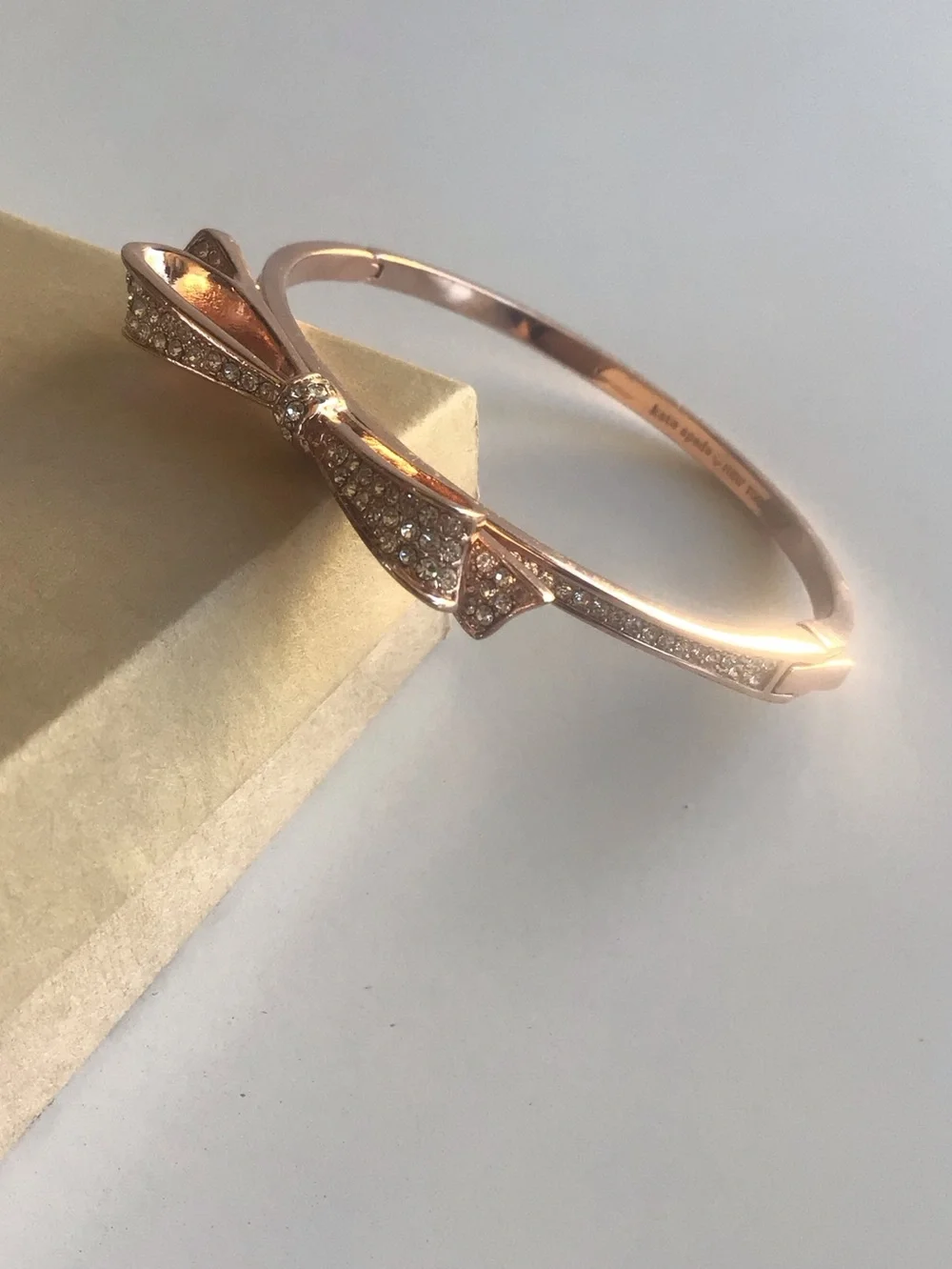 Kate Spade crystal rhinestones jewel bow bracelet